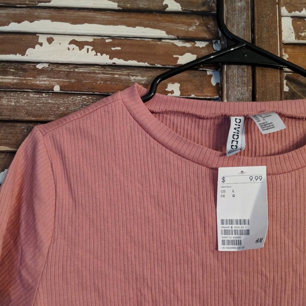 H&m pink top
